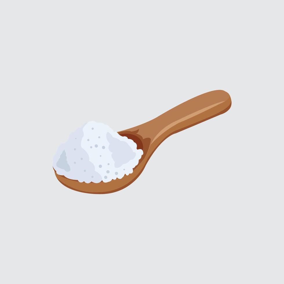 Isolated and editable illustration of salt for seasoning salty food. vector