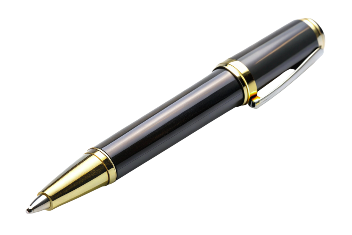 Sophisticated ballpoint pen in white and silver design, packaged in a gift box, perfect for business or personal gifts png