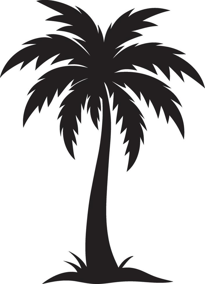 Palm Tree Icon for Relaxed, Tropical Designs vector