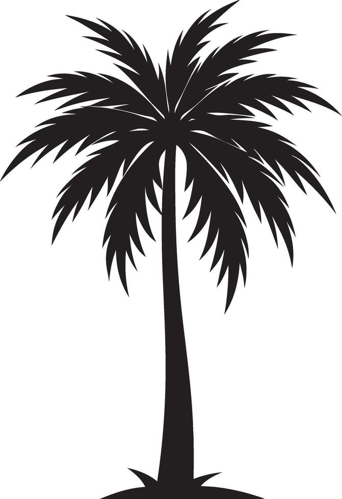 Exotic Palm Tree for Island-Themed Projects vector