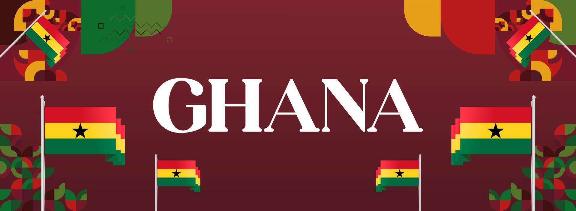 Ghana Banners for National Events. Formal and meaningful banner designs, perfect for national celebrations and major events. vector