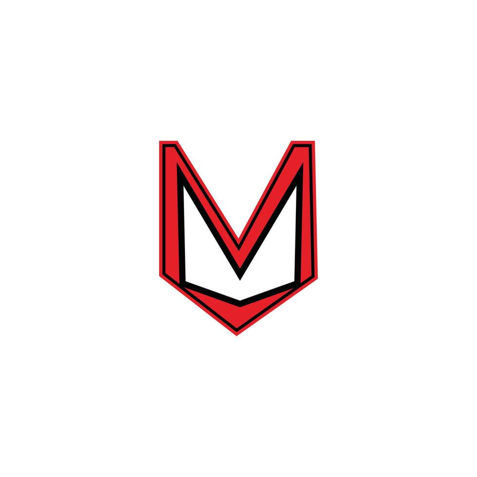 modern m letter logo design vector