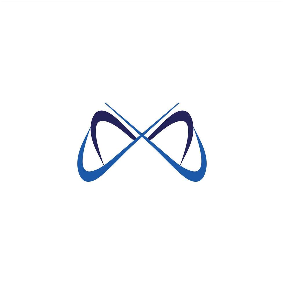 modern letter logo design with blue color vector