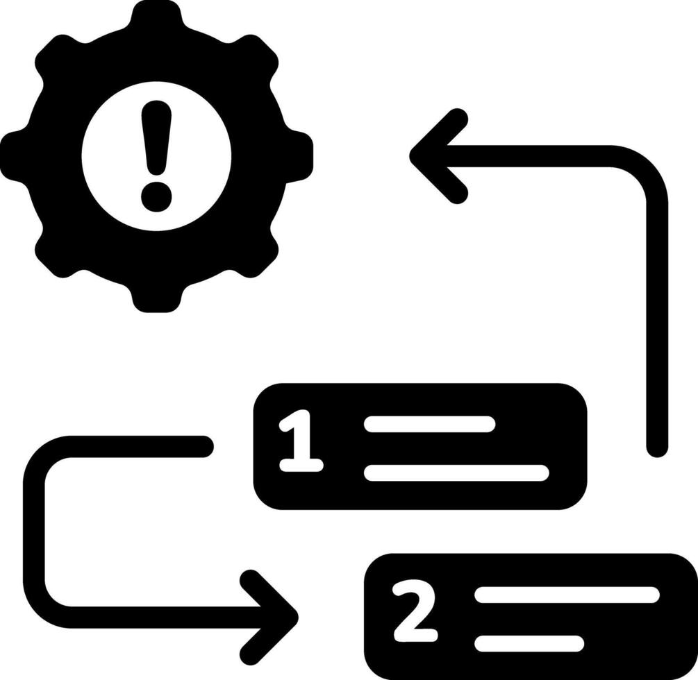 Task priority icon in filled style vector