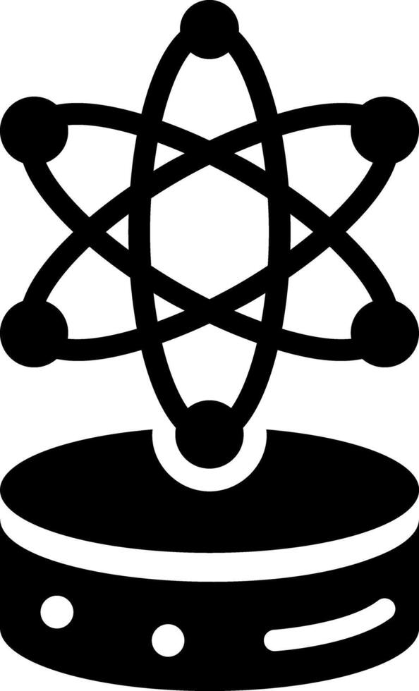 Data science icon in glyph style vector