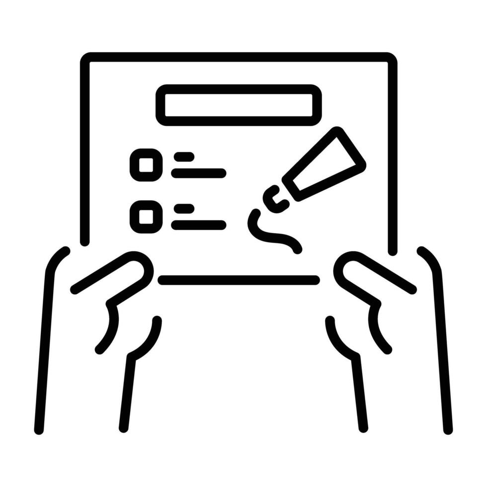 A linear icon of a caduceus tattoo design vector