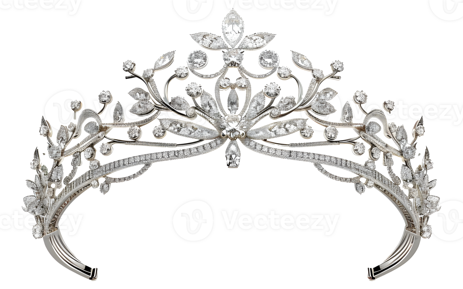 Elegant Gold Crown with Gemstone Embellishments on Transparent Background png