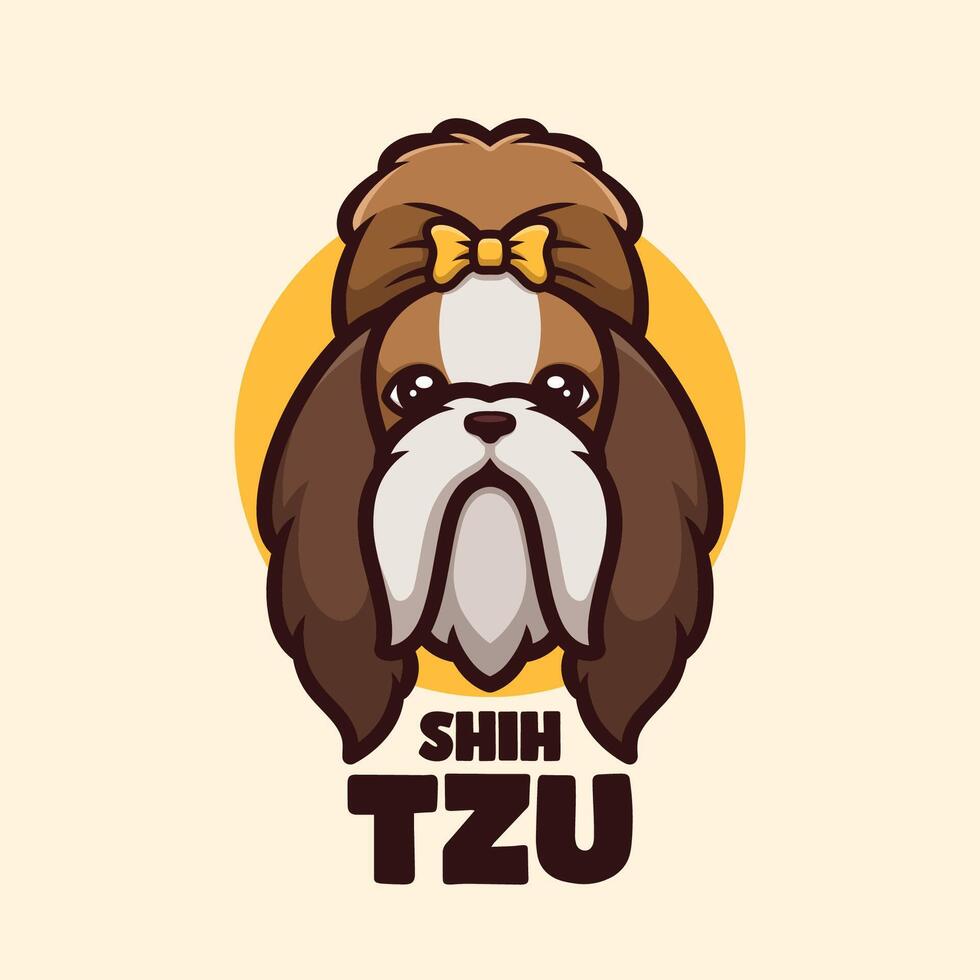 Shih Tzu Cartoon vector