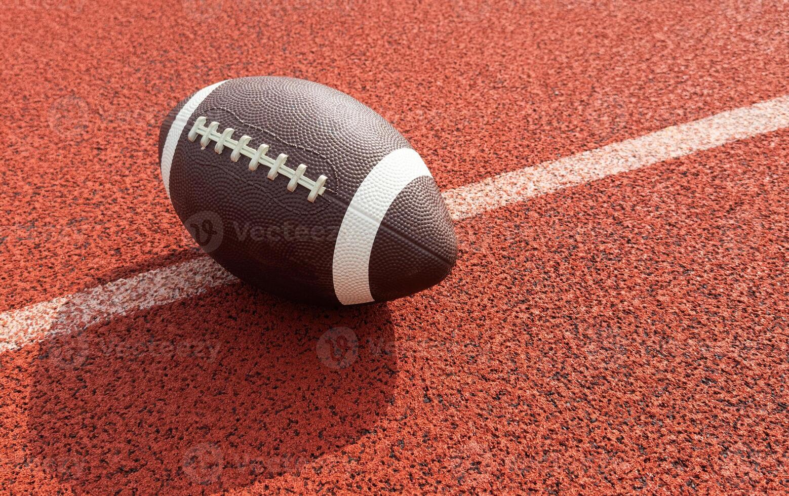 American Pro football with lower half in shadow photo