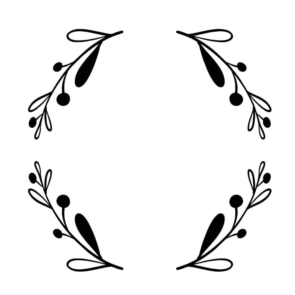 Nature-Inspired Decorative Frame vector