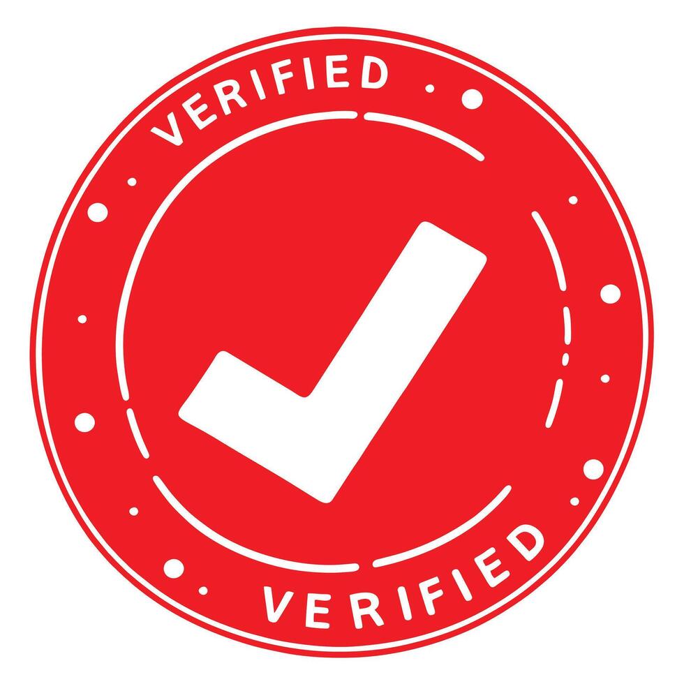 Validated Verified Red Seal vector