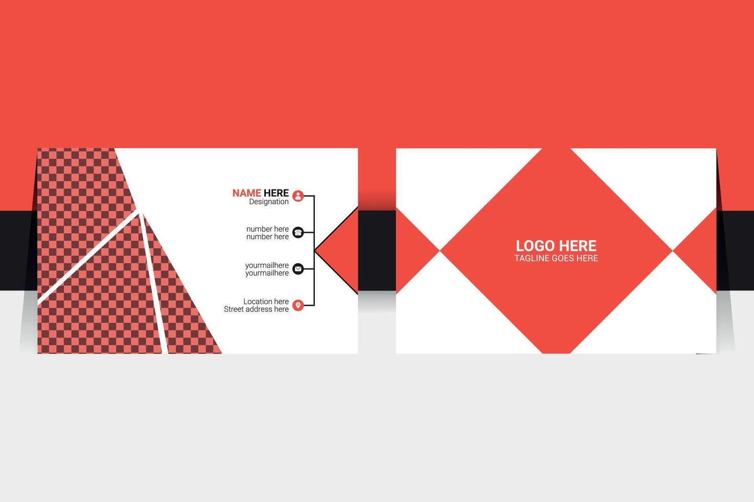 Creative and Unique Concepts Business Card Design vector