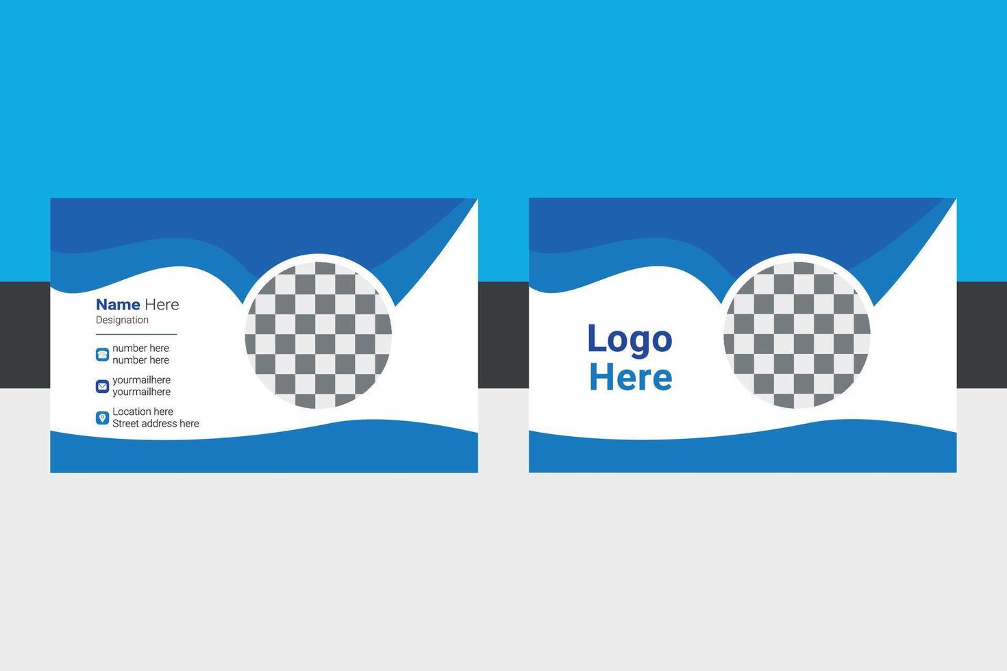 Creative and Artistic Business Card Designs Template vector