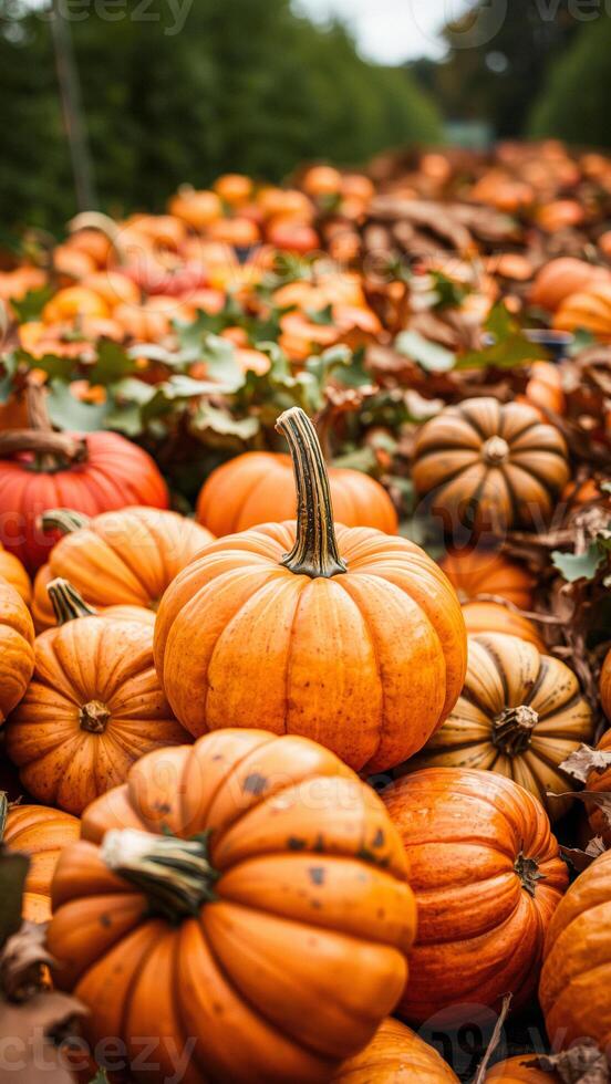 Close-up of Pumpkins photo