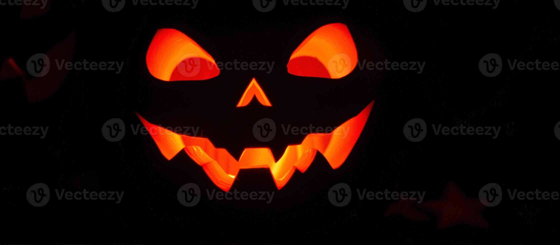 Glowing Jack-o'-lantern in the Dark photo