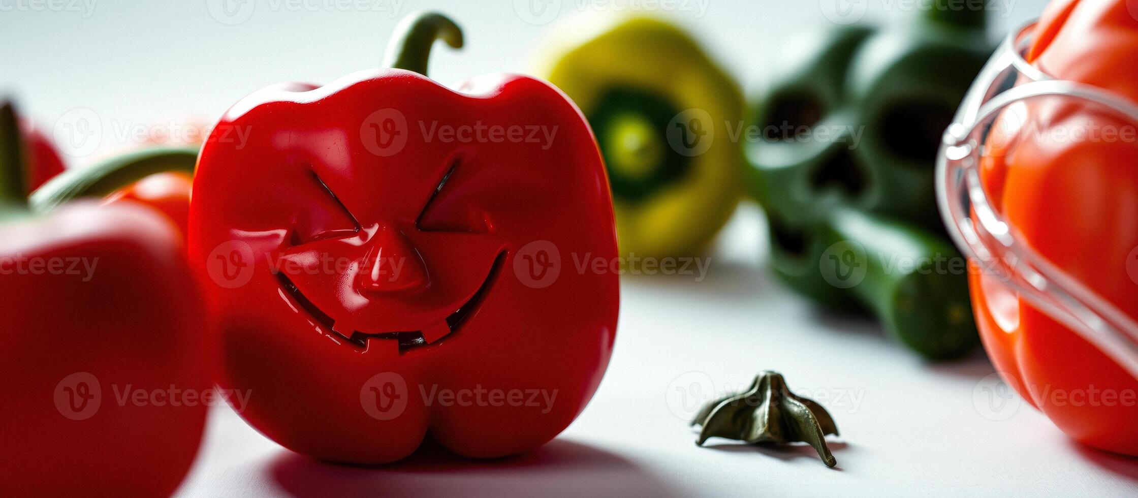 Spooky Red Pepper Halloween photo