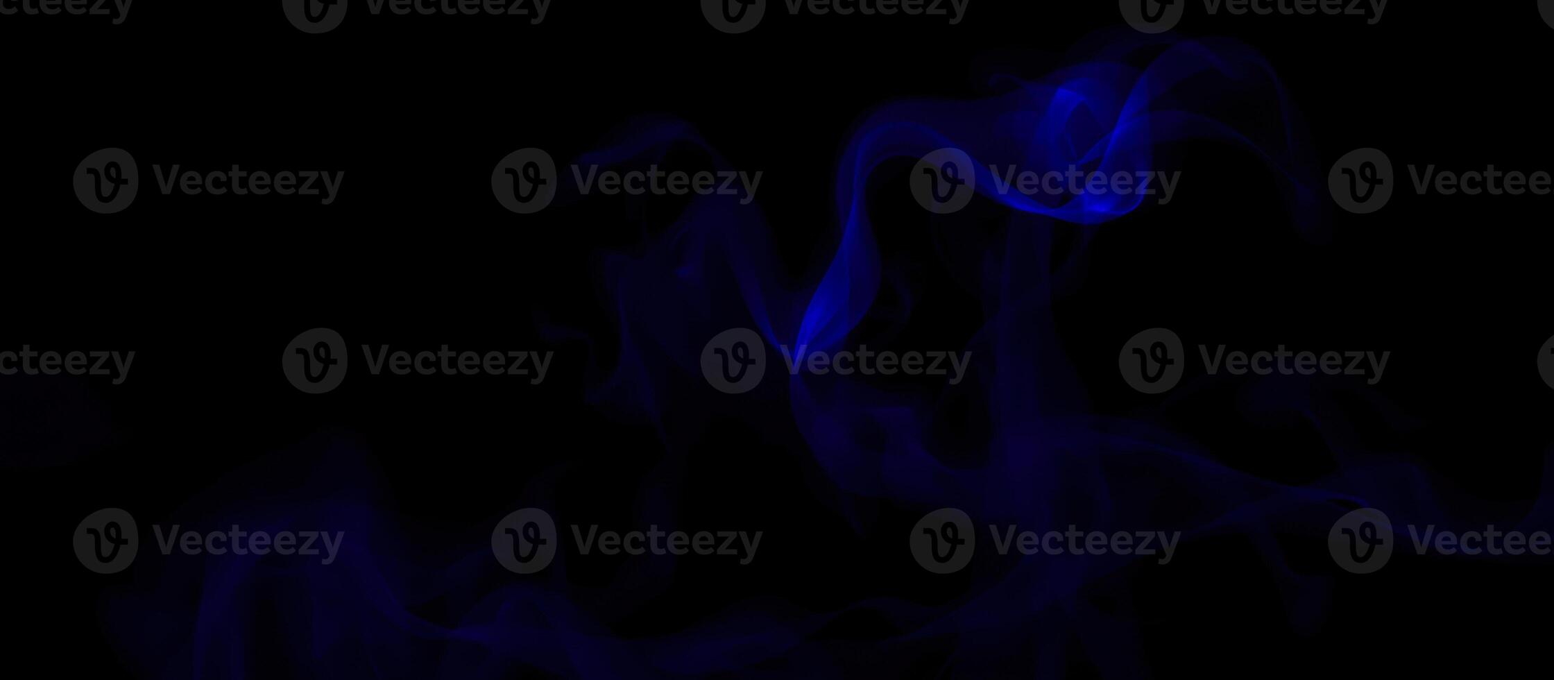 abstract blue light form on a black background photo