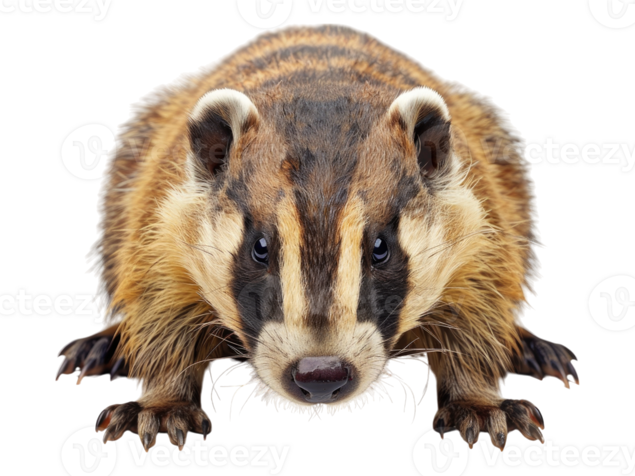Honey badger. Isolated png