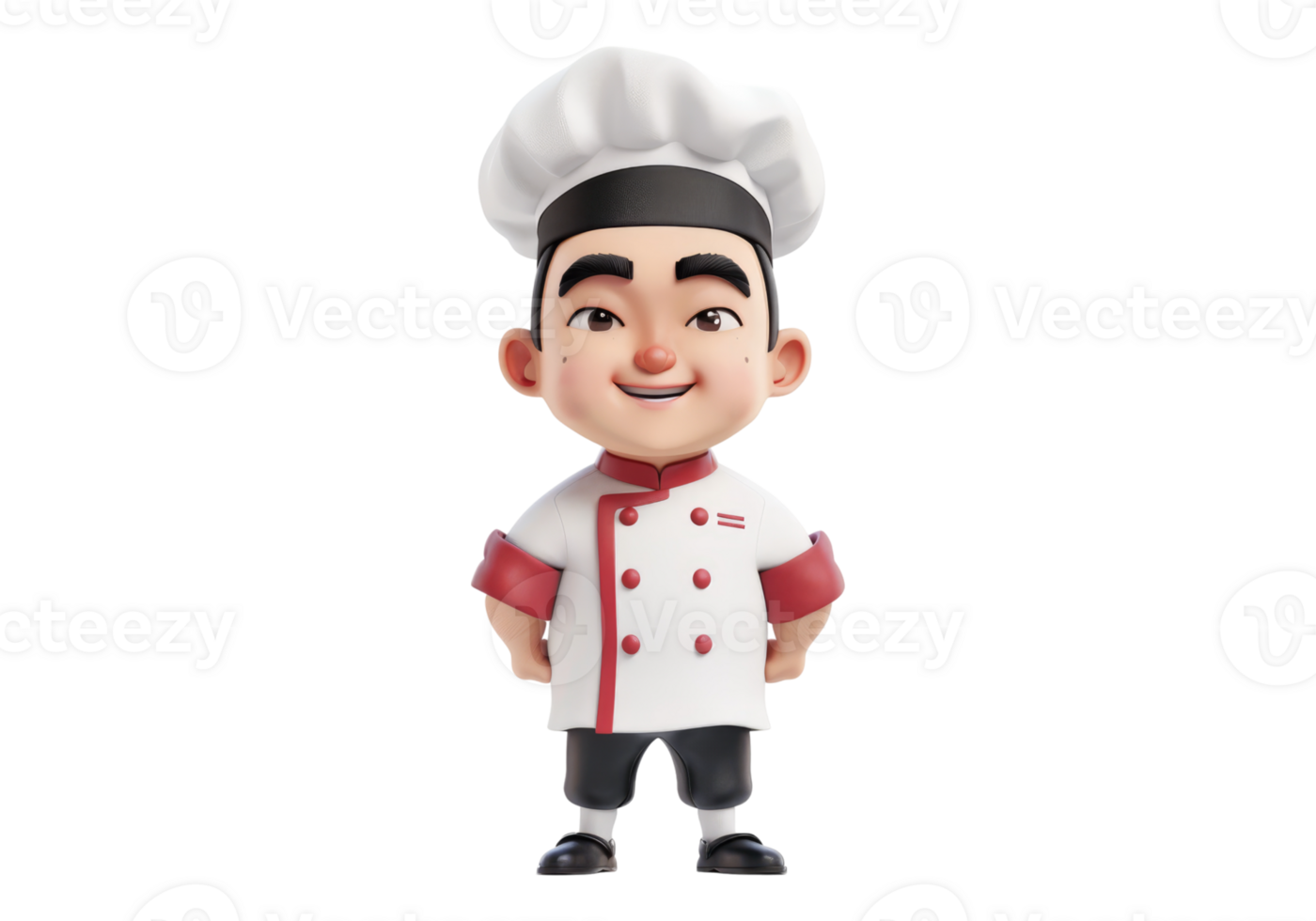 A cartoon chef standing with his arms crossed png