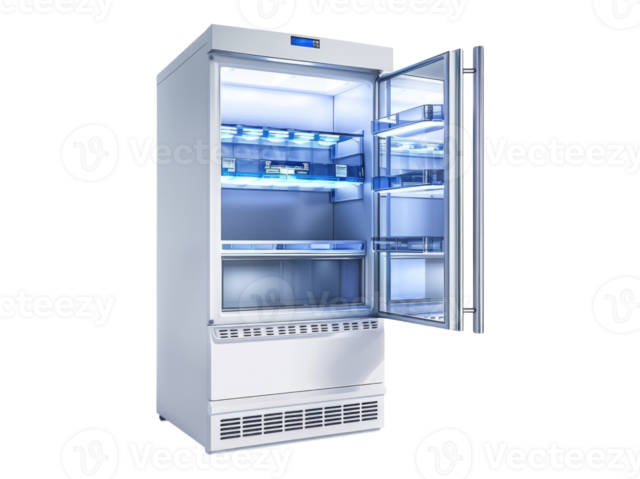 Laboratory freezer. Isolated png