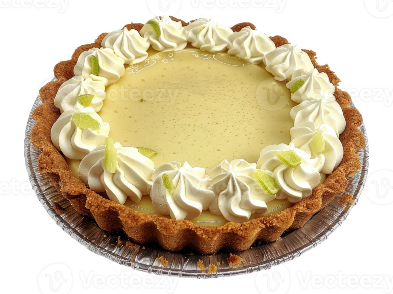 Lime pie. Isolated png