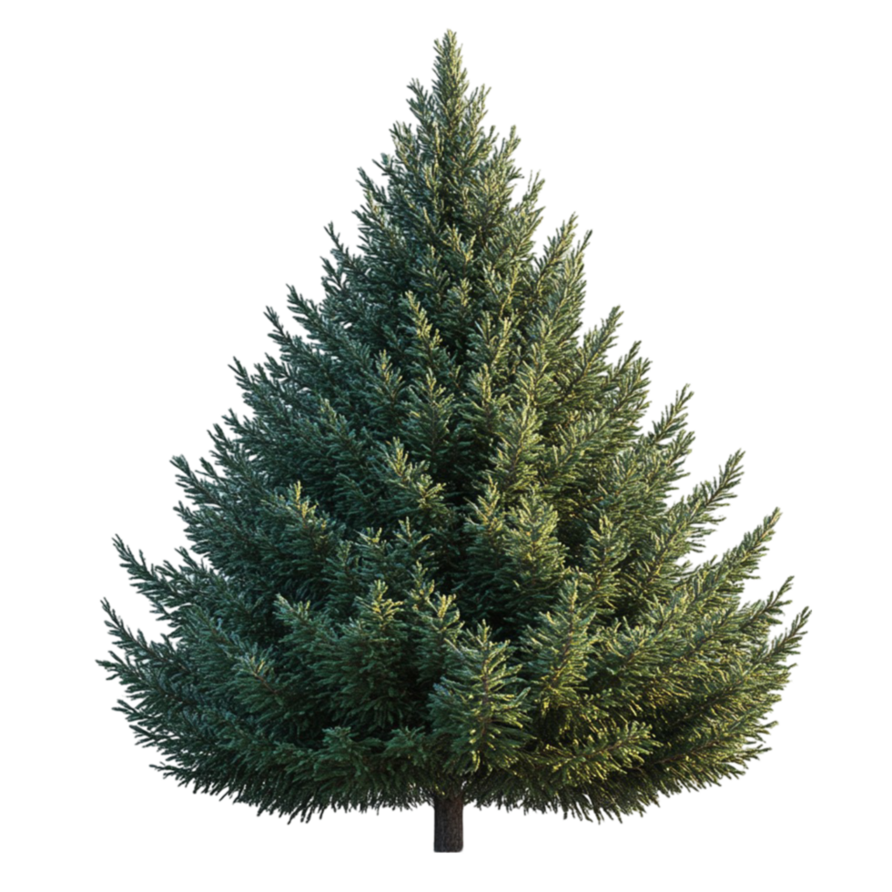 3D Christmas Tree on Transparent Background png