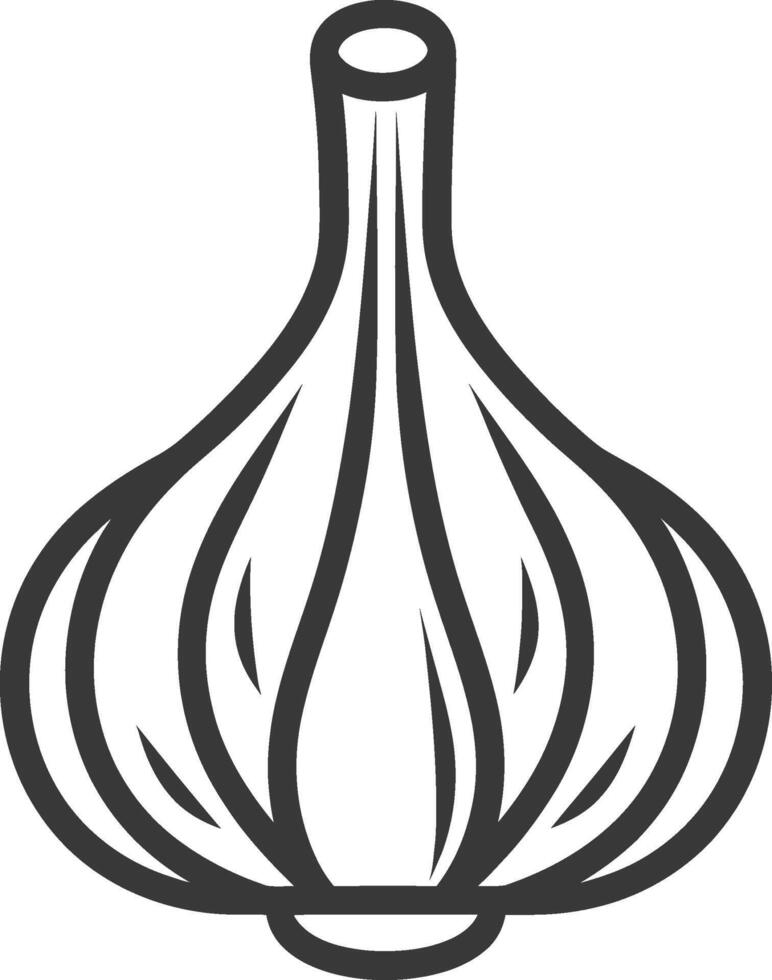 A garlic bulb on a white background vector