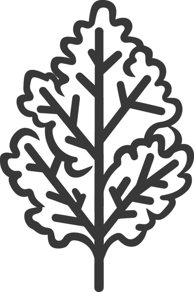 Oak tree icon illustration vector