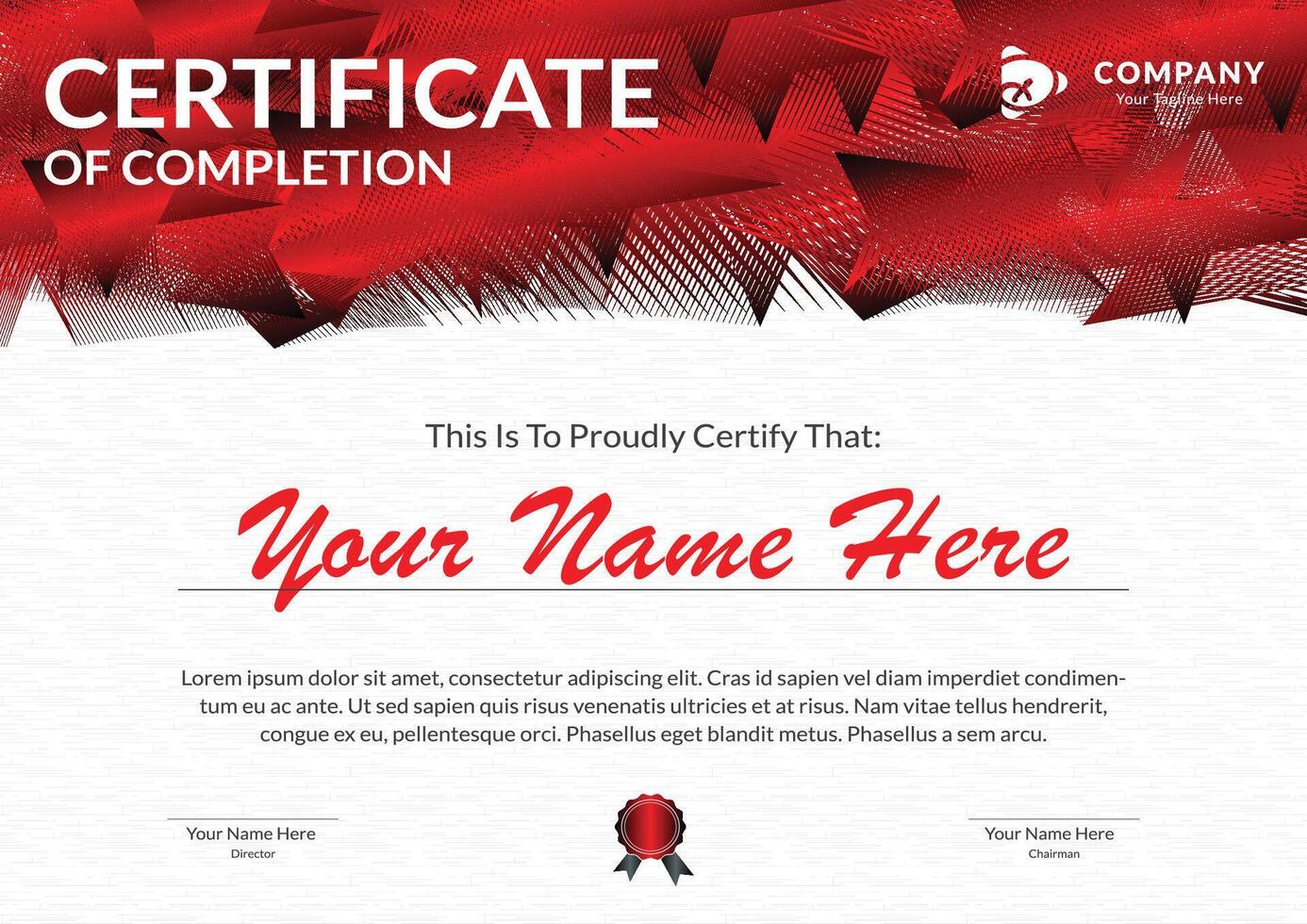 Certificate of Appreciation template, Certificate of achievement, awards diploma. vector