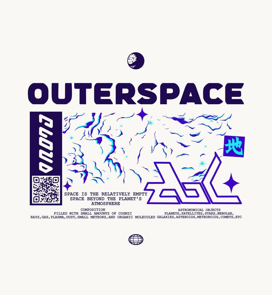 Futuristic nebula design illustration vector