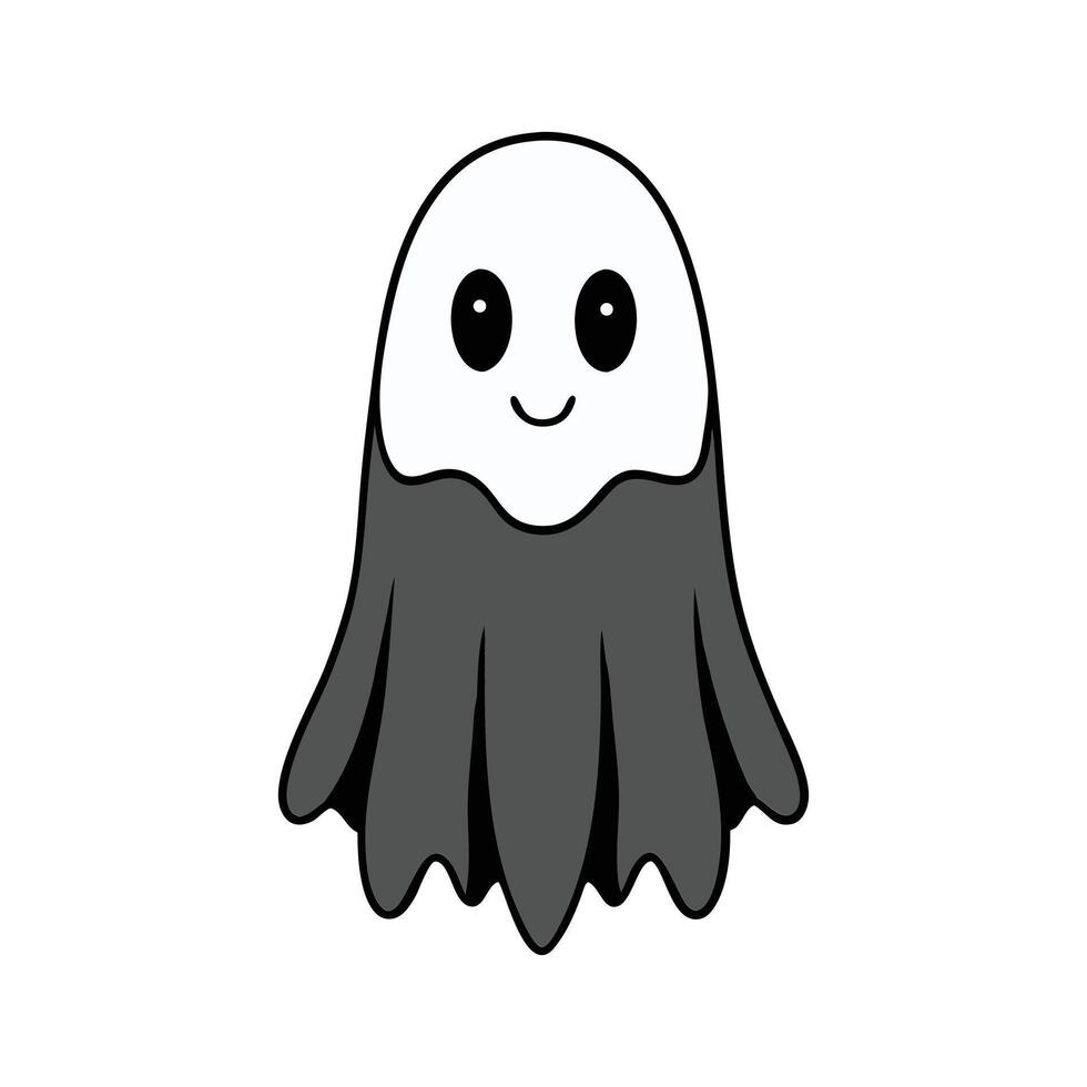 Adorable Halloween Ghost Design Cute Spooky vector