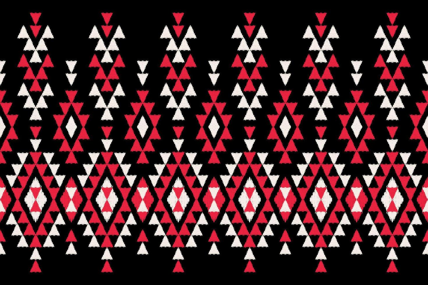 Geometric ethnic seamless pattern traditional. fabric folk embroidery. Ikat style. for carpet, clothing, batik, motif. vector