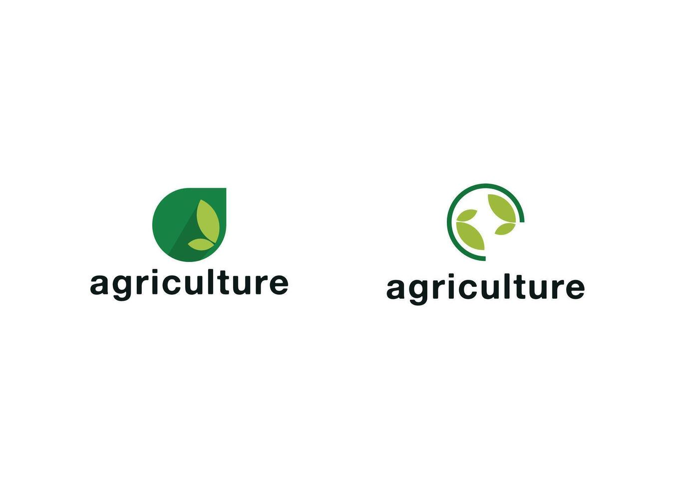 Modern farm field logo design vector