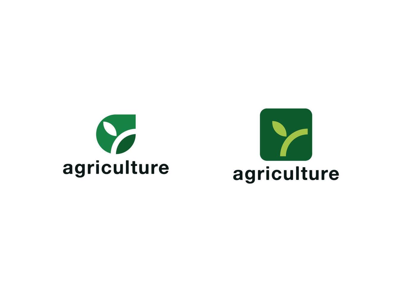 logo design for farming, agriculture, farm field. vector