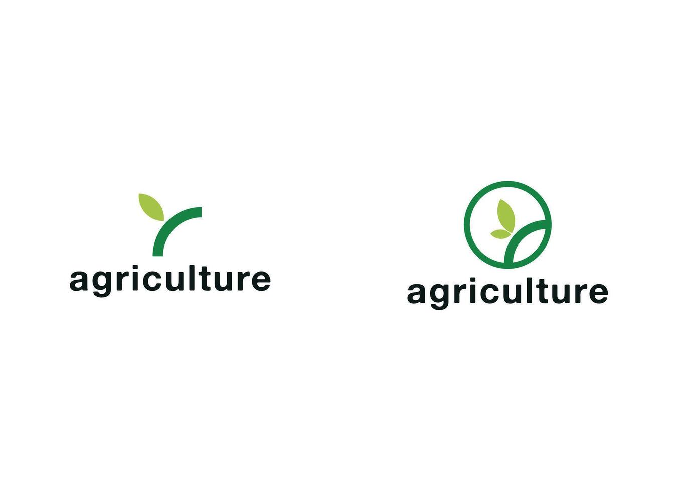 Modern farm agriculture logo design vector