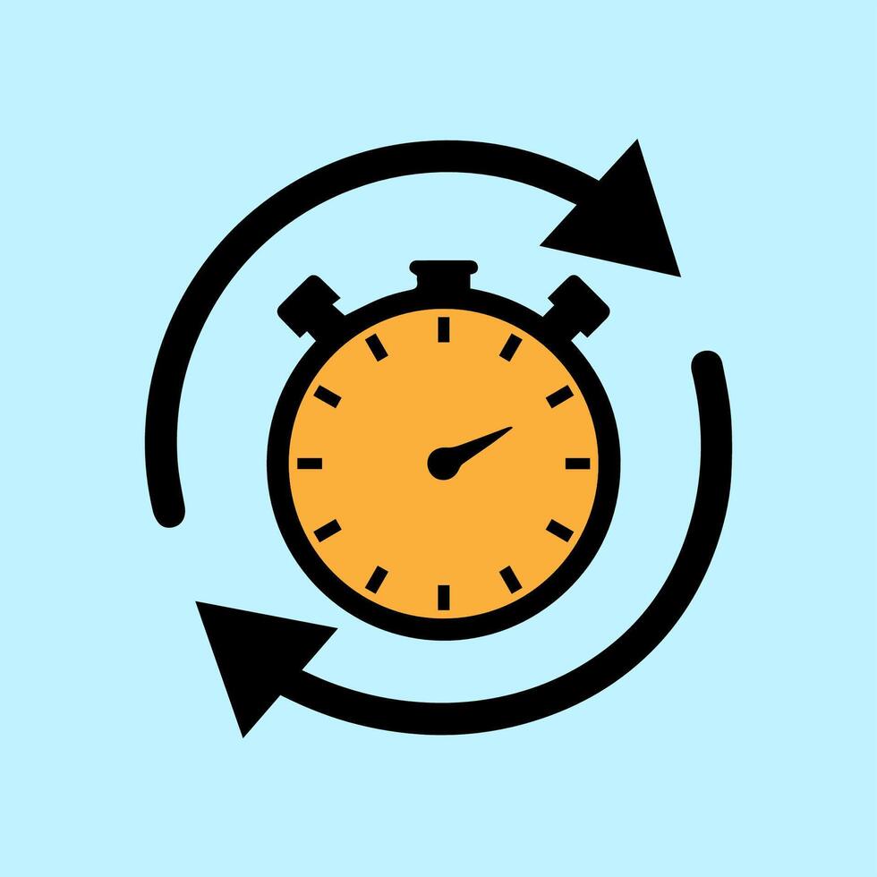 time icon keeps turning vector
