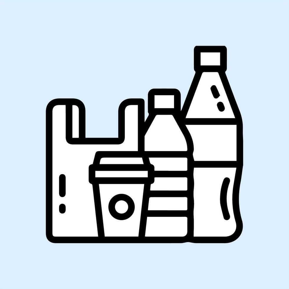 simple plastic illustration icon vector
