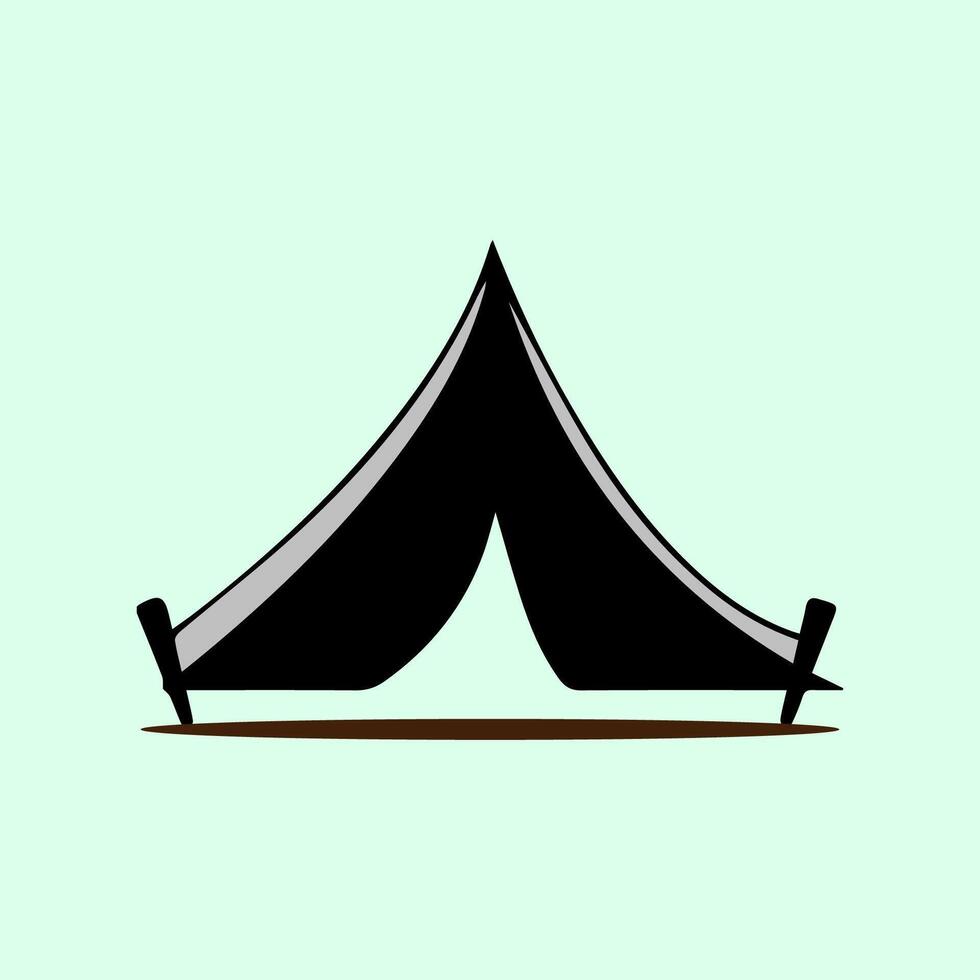 simple logo, tent icon vector