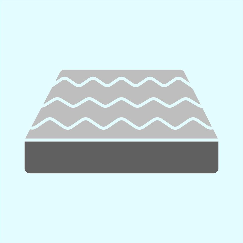 simple icon illustration of a mattress vector