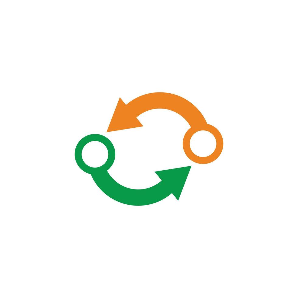 exchange arrows roration colorful symbol vector