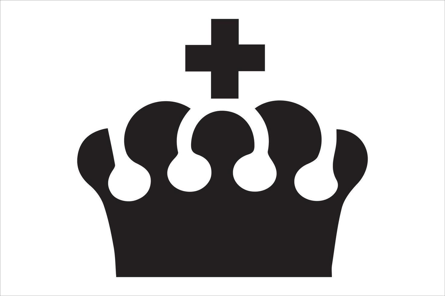 A royal crown symbol in erector art style vector
