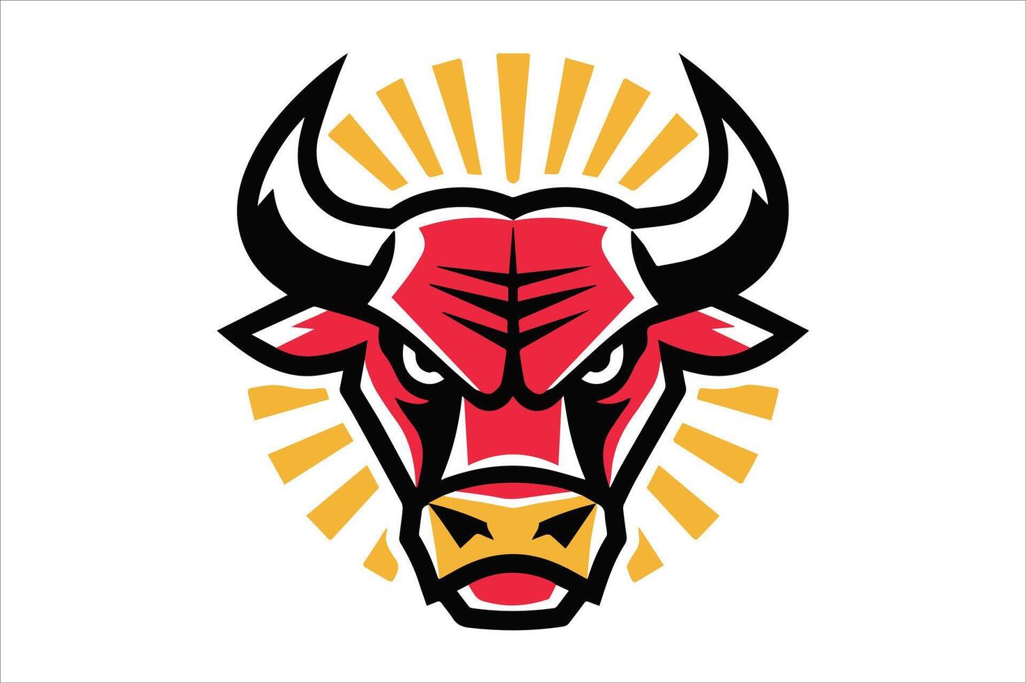 Dynamic bull logo vectors abstract, minimalist bull icons for branding