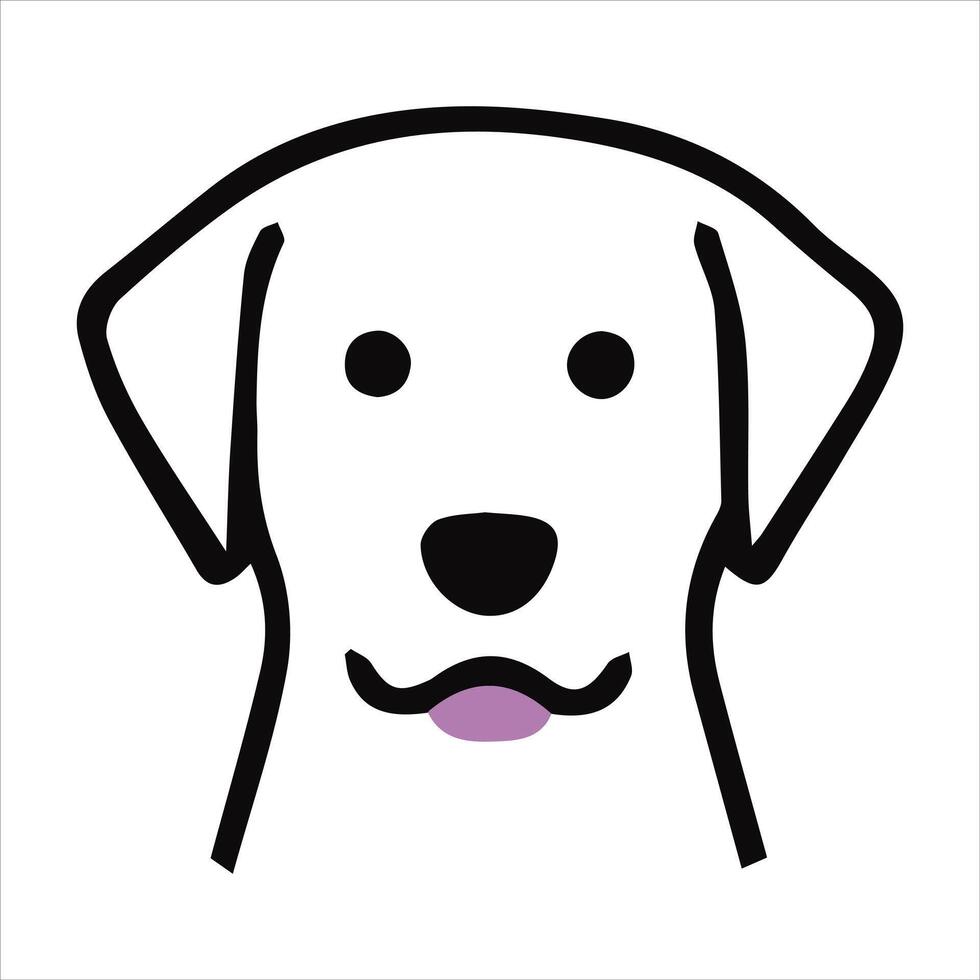 Dog face icon design isolated on illustration vector
