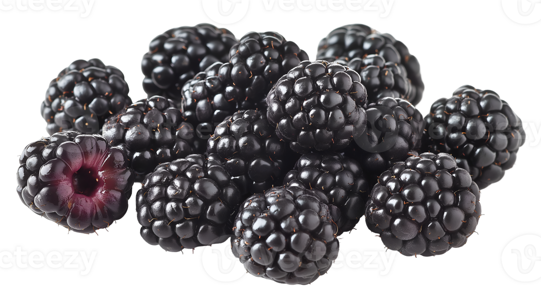 Fresh Blackberries Isolated on Transparent Background Perfect for Food and Drink Designs png