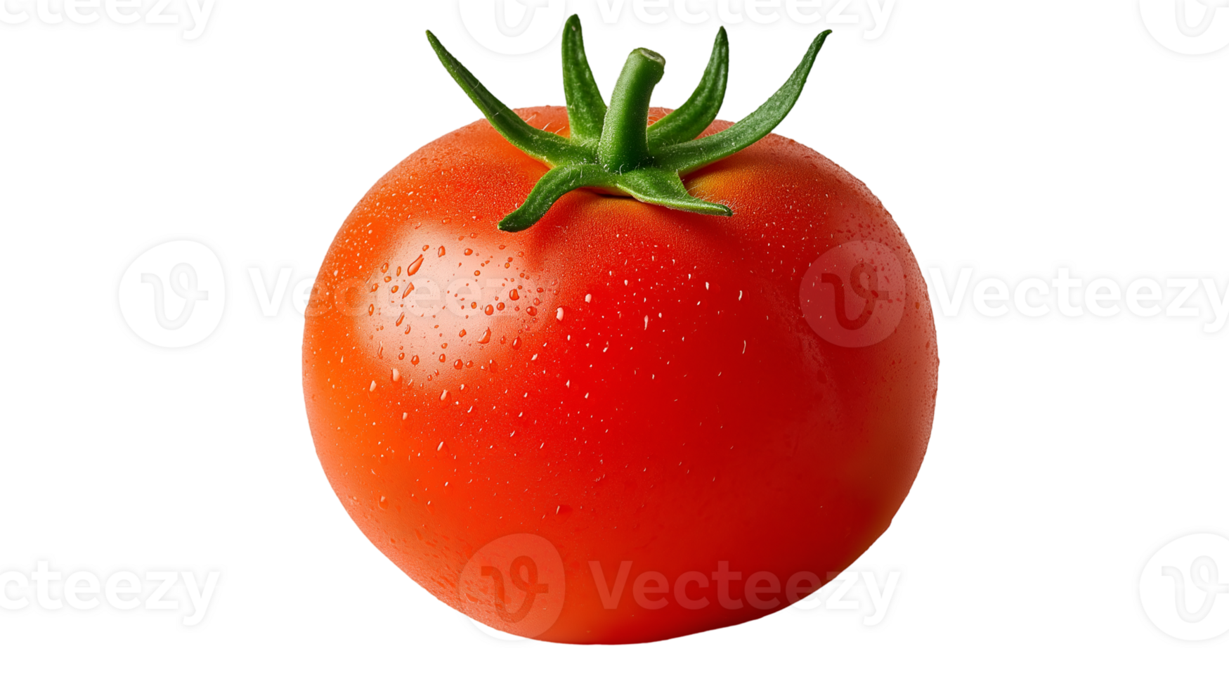 Fresh Red Tomato Isolated on Transparent Background High-Resolution Stock Image png
