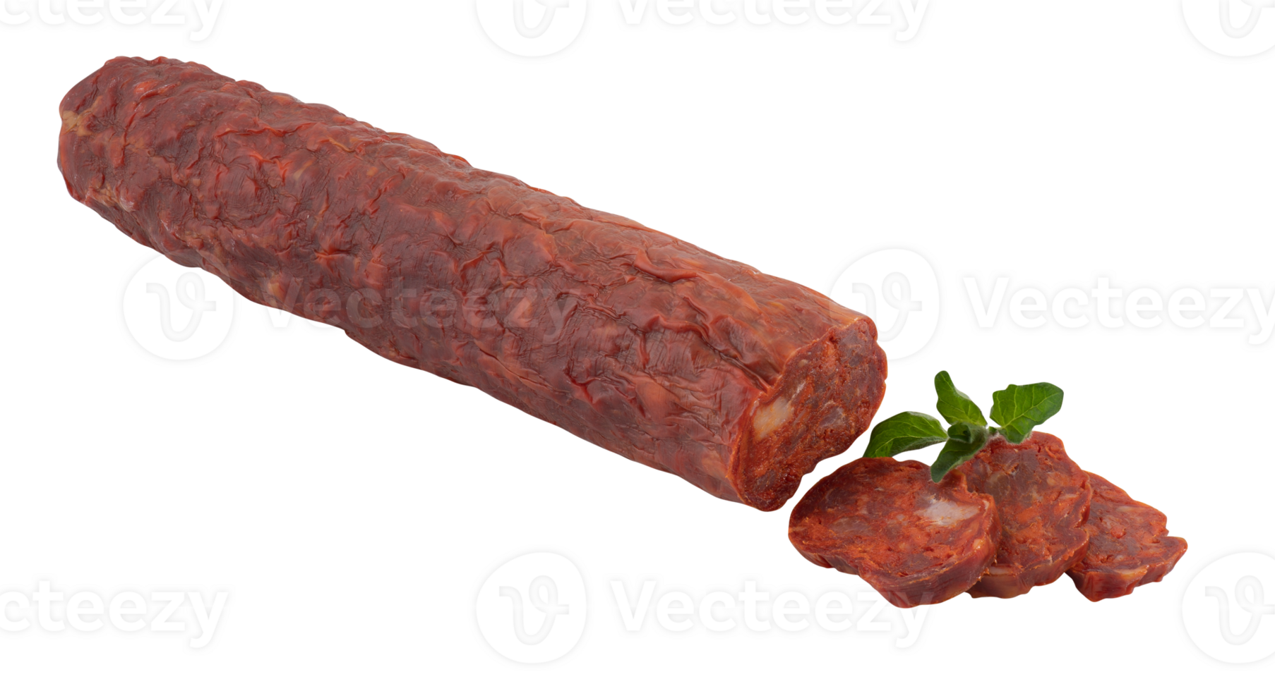 salame bastoni, affettato tagliare su isolato trasparente sfondo png