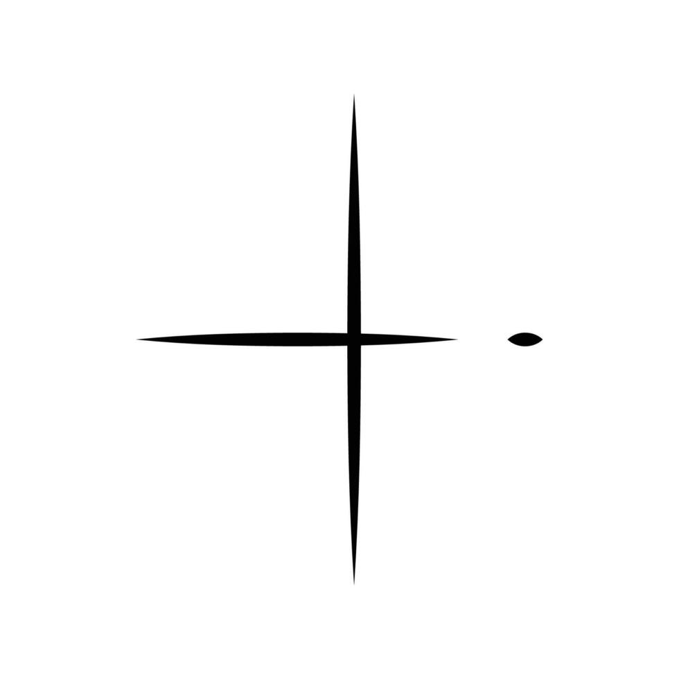 plus icon editable on a white background. vector