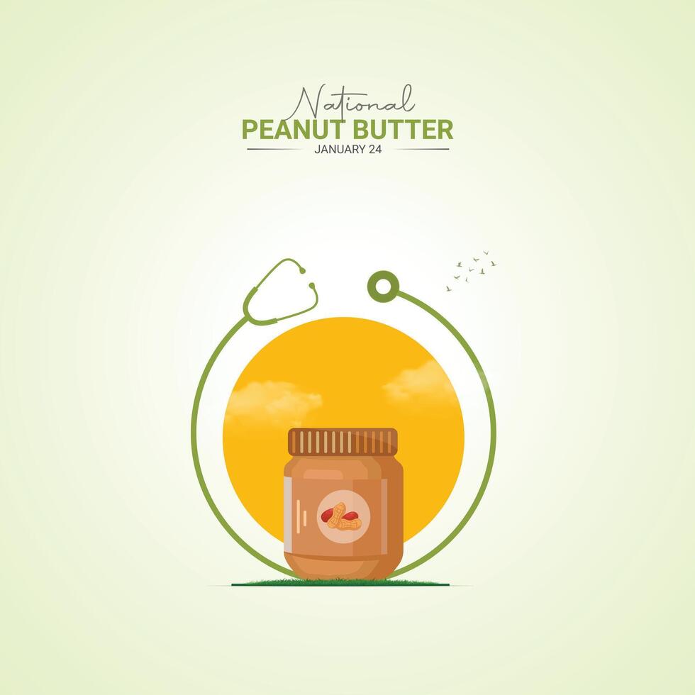 National Peanut Day Illustration. vector
