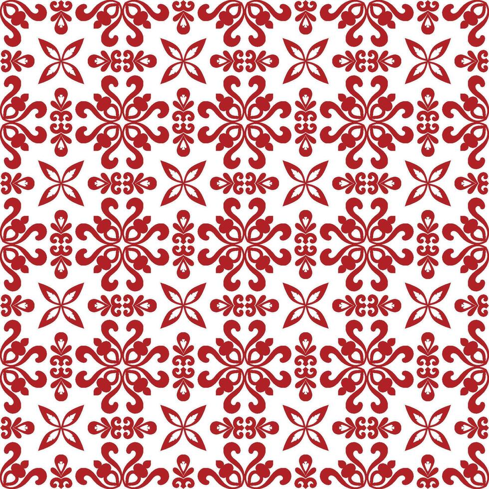 seamless red abstract floral pattern For wrapping paper, wallpaper vector