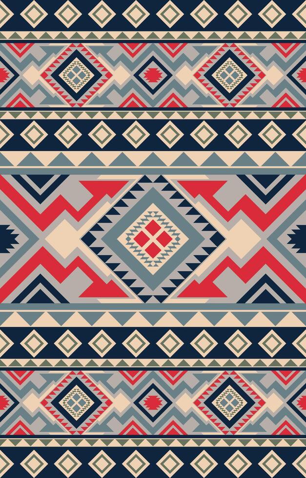 Seamless colorful geometric patterns of native american tribes. vector